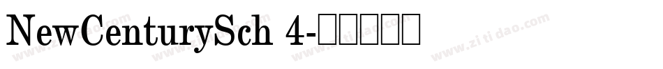 NewCenturySch 4字体转换
